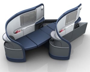 Delta Business Class Seat on B777